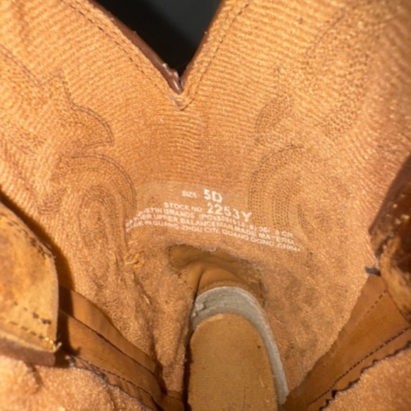 Justin Cowboy boots, Big Boy Size 5, Women's 6.5 - Picture 5 of 5